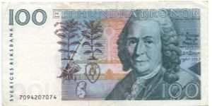 100 kronor. Banknote