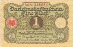 1 MARCO 1920 - FE Banknote