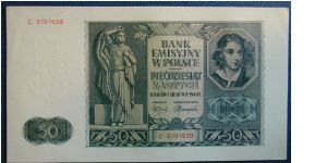 Nazi Occipied Poland 1941 50 Zloty

NOT FOR SALE Banknote