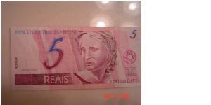 Brazil P-244 5 Reais 1994 Banknote