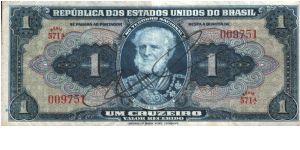 Brazil - 1 Cruzeiro -1957- P-150c Banknote