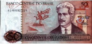 Brazil - 50 Cruzeiros - P210b Banknote