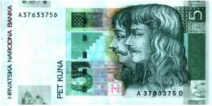 Croatia * 5 Kuna * 2001 * P-28a Banknote