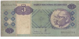 5 Kwanzas Angola 1999 Banknote