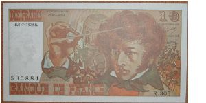 10 Francs, composer. Banknote