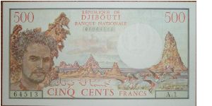 Gorgeous 500 Francs, boat on reverse. Banknote