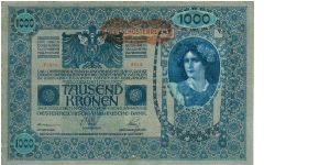 1000 Kronen.
02.01.1902.
51810/2013. Banknote