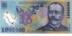 1 Million Lei * 2003 * Polymer note Banknote