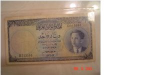 Iraq P-29 1 Dinar 1947 F Banknote
