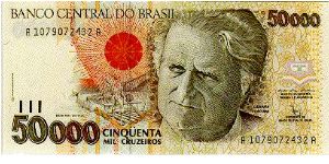 50.000 Cruzeiros * 1992 * P-234 Banknote
