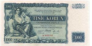 Czechoslovakia - 1000 Kc 1934

Author: Max Svabinsky Banknote