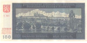 Protektorat Bohemia and Moravia - 100 k 1940  
2nd issue Banknote