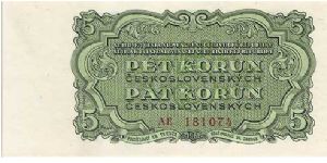 Czechoslovakia - 5 Kcs 1961 Banknote