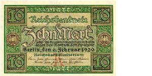 10 Mark
Reichsbanknote Banknote