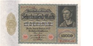 10.000 Mark
Reichsbanknote
Big format Banknote