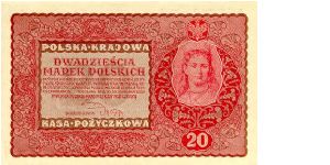 20 Marek Polskich
Polska Krajowa Kasa Pozyckowa Banknote