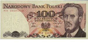 100 Zlotych
Poland Popular Republic Banknote