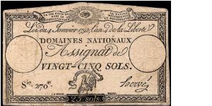 25 Sols.

From the January issue. Banknote