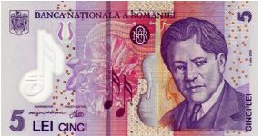 5 Lei RON. Banknote