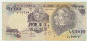 HELP! I THOUGHT I'D LIST ALL THESE OLD NOTES FOR THE FUN OF IT. HOPE I'M NOT BEING A PAIN. i'M A BIT CUT-OFF IN THE PHILIPPINES. ITS IMPOSSIBLE TO FIND CATALOGUES FOR COLLECTABLES. KNOW THE YEAR?? IS THAT 1000 PESOS? Banknote