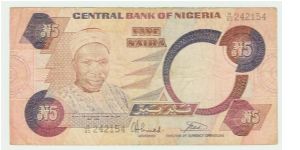YEAR? 5 NAIRA FROM NIGERIA. Banknote
