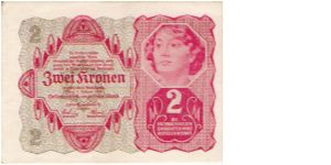 2 Kronen 1922 Banknote