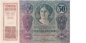 50 Kronen/Korona 1914 Banknote