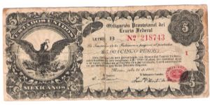 mexico some type of provisional note Banknote