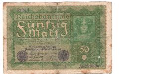 REichbanknoten Imperial bank notes #66 Banknote