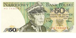 50 Zlotych 1988 Banknote
