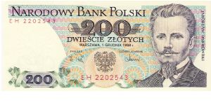 200 Zlotych 1988 Banknote