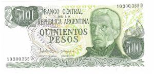 500 Pesos

P303 Banknote
