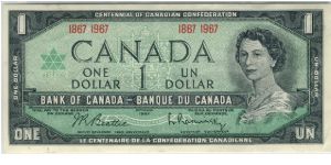 Canada 1967 $1 Banknote