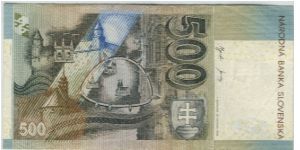 Slovakia 2000 500 Korun. Special thanks to Budhe Ratna Banknote