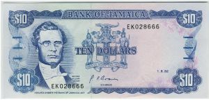 Jamaica 1992 $10. Special thanks to Linda Benes Banknote
