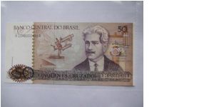 Brazil 50 Cruzados in UNC condition Banknote