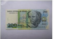 Brazil 200 Cruzeiros banknote in UNC condition Banknote