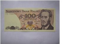 Poland 100 Zlotych banknote in UNC condition. Banknote