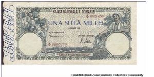 Una suta mii lei Banknote