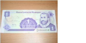 $0.01 Cordoba Banknote
