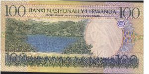 Rwanda 100 Francs
note. Banknote