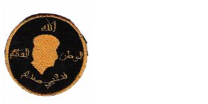 Iraq patch w/ image of SAdam Banknote