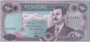 OFFER NOW!

250 Dinars Dated 1994, Central Bank of Iraq

Obverse:Saddam Hussein

Reverse:Liberty Monument

LIMITED ONLY! Banknote