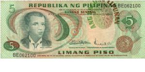 1st A.B.L. SERIES 26 (p153b) Marcos-Licaros BE062100 (ABL Shift Error) Banknote