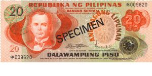 2nd A.B.L. SERIES 35CS (pCS1) Marcos-Licaros *009620 (Franklin Mint Specimen) Banknote