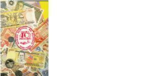 REDESIGNED SERIES 38i (p177b) 1989 Bangko Sentral Sheet of 8 in BSP Folder (2nd Print) Aquino-Fernandez RP000001-RP160000  RP.Mixed #'s Banknote