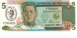 REDESIGNED SERIES 38l (p178a) 1990 Womens Rights.   Aquino-Fernandez YS000001-YW1000000 YT654605 Banknote