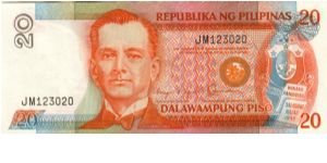 REDESIGNED SERIES 40a (p170b) Aquino-Fernandez AL000001-PJ1000000 JM123020 Banknote