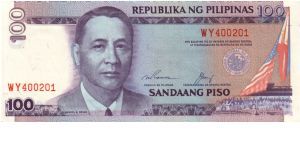 REDESIGNED SERIES 42g (p172d) Ramos-Cuisia WF000001-ZZ1000000 WY400201 Banknote