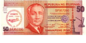 DATED SERIES 54b 1999 Bangko Sentral    Estrada-Singson ??000001-??1000000 SF957290 Banknote